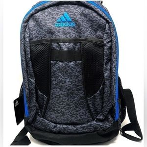 Adidas grey/blue sports soccer school backpack